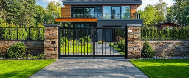 Polnische Metallzäune