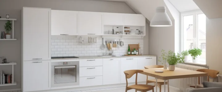 Co na ścianę między meble kuchenne?